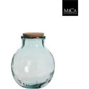 4 stuks! Olly vaas transparant h25xd21 cm Mica Decorations (e)