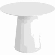 PLATO - Ronde eettafel - Wit - 100 cm - MDF