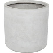 MESSENE - Bloempot - Lichtgrijs - 34 cm - Klei-vezelmengsel