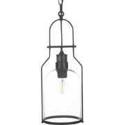 BASHILO - Plafondlamp - Zwart - IJzer