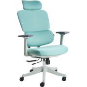 VISCOUNT - Bureaustoel - Groenblauw - Polyester