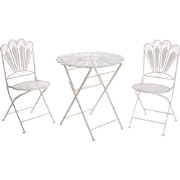 PAVIA - Bistroset voor 2 - Gebroken wit - IJzer