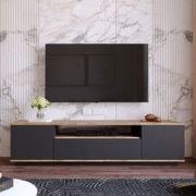 TV Meubel Vesper Atlantisch Dennenhout Antraciet Melamine 180x44,6x44,...