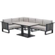 Garden Impressions Gabon - Brugge lounge dining set 5-delig - donker g...