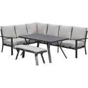Garden Impressions Senja lounge dining set 4-delig links - sandstone