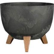 Mica Decorations Doppio Plantenbak op Poten - 18,5 x Ø29 cm - Plantenb...