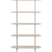 Wandkast Metaal Zand - 5-Planken - 90x31x150cm - Rieti