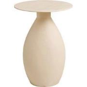 Bijzettafel Rond - Off-White Metaal - Ø36x50cm - Calais