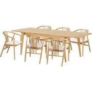 Eetkamerset Darwin Naturel - Incl. Agustin Set Van 6