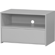 WOOOD Yissa Tv-Meubel Met Lade/ Open Vak - Grenen - Wolkengrijs