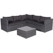 Garden Impressions Montana loungeset - earl grey/ donker antraciet