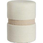 Poef Novira - Beige - Ø35x46cm
