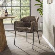 Eetkamerstoel Taupe Lola Hoven Chenille Stof