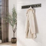 Kapstok Aria 8 haken Zwart Bronskleurig