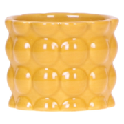 Kolibri Home | Cotton Shine sierpot - Yellow - Ø6cm