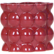Kolibri Home | Cotton Shine sierpot - Red - Ø12cm