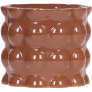 Kolibri Home | Cotton Shine sierpot - Brown - Ø12cm