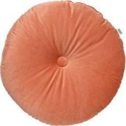 OLLY - sierkussen Ø40 cm - rond velvet - Muted Clay - roze
