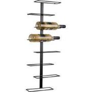 Wijnrek Float - Zwart - 32.5x9.5x80.5cm