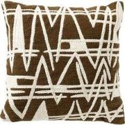 PEPE - sierkussen 45x45 cm - 100% katoen - geweven print - Military Ol...