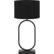 Tafellamp Jamiri/Livigno - Zwart/Zwart - Ø30x67cm
