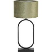 Tafellamp Jamiri/Gemstone - Zwart/Olive - Ø30x67cm