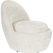 Fauteuil Off-White Stof - 61x61x83cm - Nash