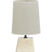 Tafellamp Kardan/Breska - Zand/Wit - 25x21x49cm