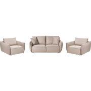 KUNES - Woonkamerset - Taupe - Polyester