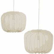 Hanglamp Plumeria - Zand - Set Ø50+Ø60cm