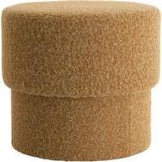 Poef Muno - Donkerbruin - Ø50x45cm