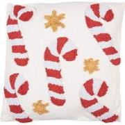 Clayre & Eef Sierkussen 45x45 cm Wit Synthetisch