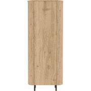 Dressoir met 1 deur afgeronde randen eikendecor hoogte 200 cm - LUCIA