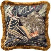 GENEVIEVE | sierkussen 45x45 cm | Raven | zwart | Hoii | met duurzame ...