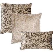 KUSSENSET | 3-delig | beige | Hoii | inclusief veren binnenkussens