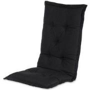 Hoge rug donkergrijs 123x50x9 cm Havana