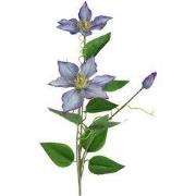 Kunstbloem Clementis 20x15x76 cm blauw
