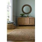 Jute Vloerkleed Boucle Naturel / Groen - 120x170 cm