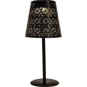 Solar tafellamp metaal mat zwart