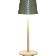 Portable lamp 22,5x8,5 cm mat olijf