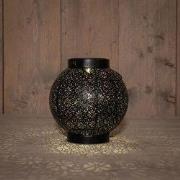 Solar lantaarn metaal mat zwart II