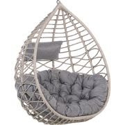 ARSITA - Hangstoel - Taupe - PE rotan
