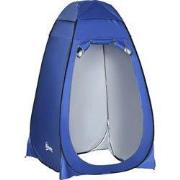 Pop-up Douchetent Toilettent - 120x120x190 cm - Met Draagtas - Blauw