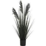 Siergras in pot zwart 92 cm kunstplant