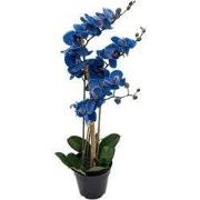 Phalaenopsis Orchidee in pot x3 60 cm Blue kunstplant