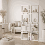 Boekenkast Rail Wit Melamine 79x166,5x24 cm