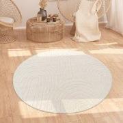 Laagpolig Japandi Vloerkleed Tokyo - Creme - 160x220 cm
