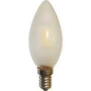 E14 LED Vlam C35 2W Mat wit 2700K Dimbaar