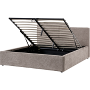 LAGARDE - Bed opbergruimte - Taupe - 160 x 200 cm - Polyester