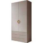 Meubella - Kledingkast Nyna - Beige - 100 cm